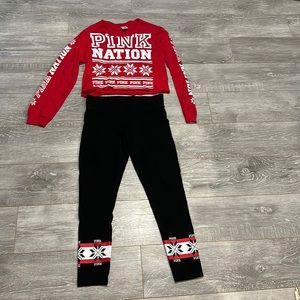 Pink shirt and leggings